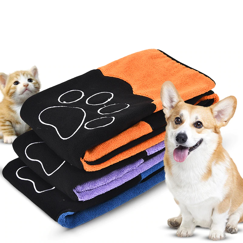 Microfiber Colorful Bath Towel for Pets – Ria International Inc